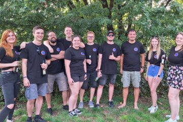 Gruppenfoto der Mitglieder des Rausch beim BIER-WE 2025